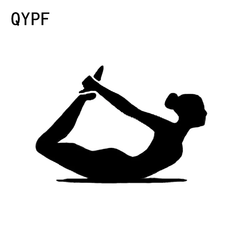 QYPF 11 9*8 1 забавные аэробные упражнения декор в Стиле Йоги виниловая Автомобильная