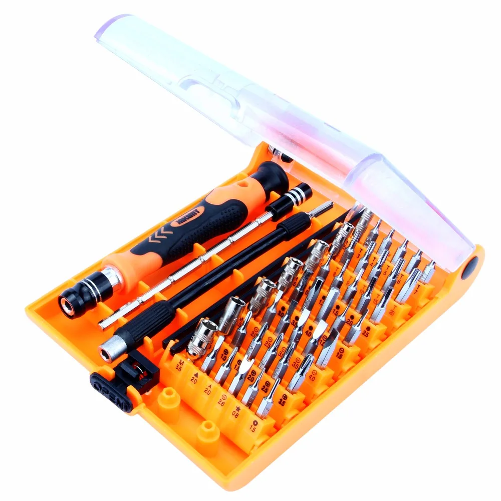 JAKEMY 45 in 1 Precision Screwdriver Set with Torx Bits Chrome Vanadium Steel Socket Home Repair Mobile Phone Repair Hand Tools JAKEMY 45 in 1 Precision Screwdriver Set with Torx Bits Chrome Vanadium Steel Socket Home Repair Mobile Phone Repair Hand Tools