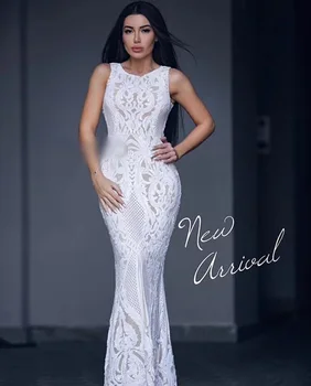 

New Arrival Luxury Sexy Sequins Black White Long Dress 2018 Knitted Elegant Designer Party Dress