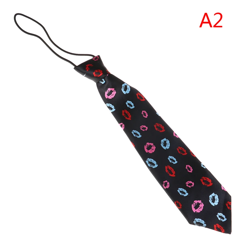 Эластичный галстук для мальчиков и девочек; милый детский галстук для свадебной вечеринки; Модный цветной галстук с принтом для малышей - Цвет: A2