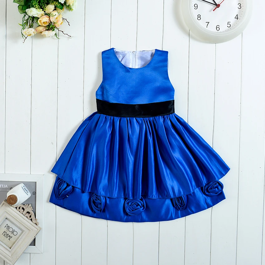 blue colour baby frock