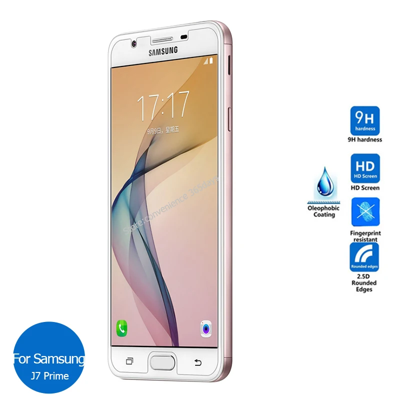

2PCS For Samsung Galaxy J7 Prime Tempered Glass Screen Protector 9h Safety Protective Film on J7Prime J 7 610F G610F SM-G610F