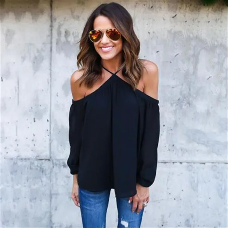 

2018 Vests New Women Halter Fashion Chiffon Camis Vest Tops Tees Slim Solid Color Chiffon Sexy Casual Tank Tops