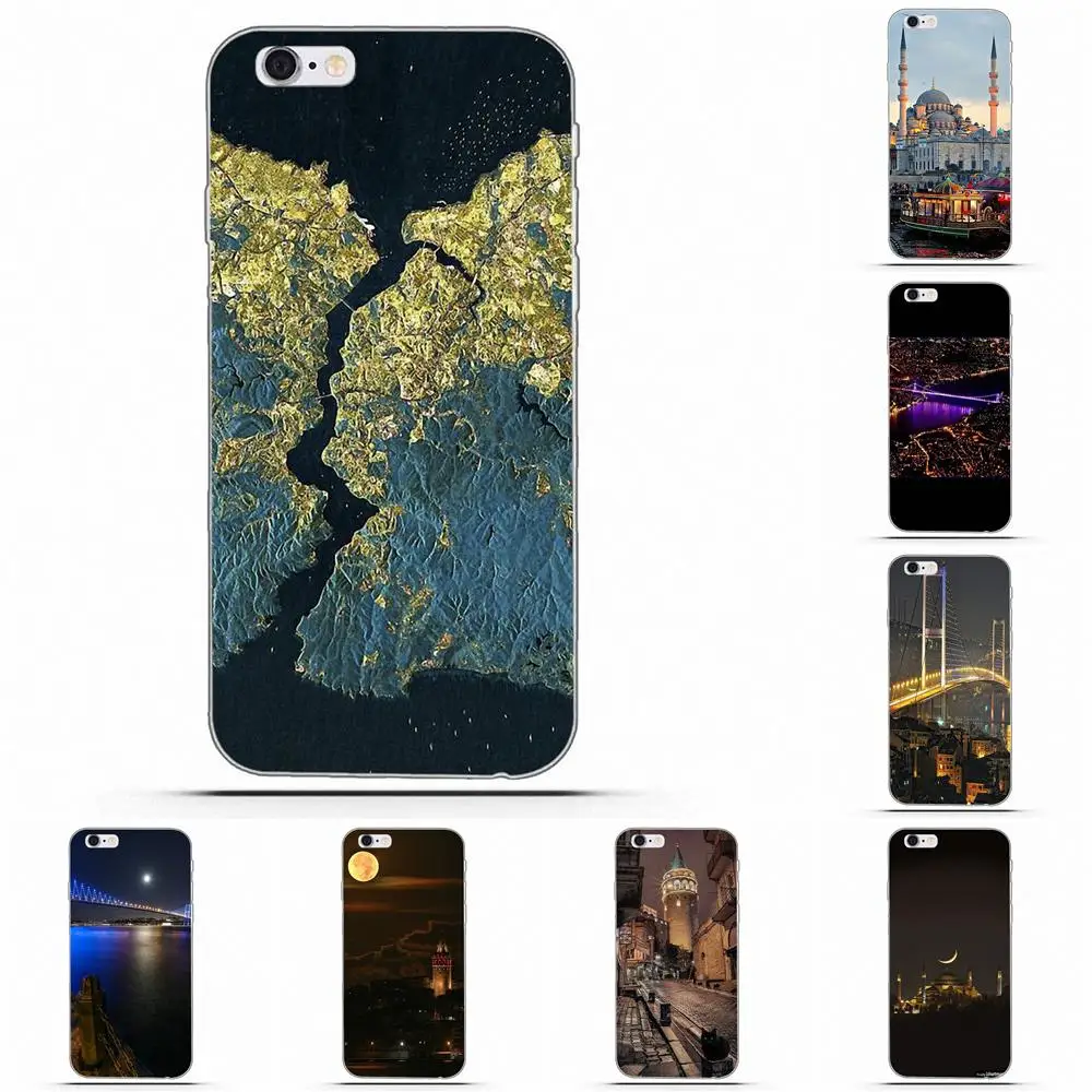 Wexoeq TPU Quinn телефон Стамбул Istnbul ночь для Huawei G8 Honor 5C 5X6 6X7 8 9 Y5II Mate P7 P8 P9 P10 P20 Lite Plus 2017 |