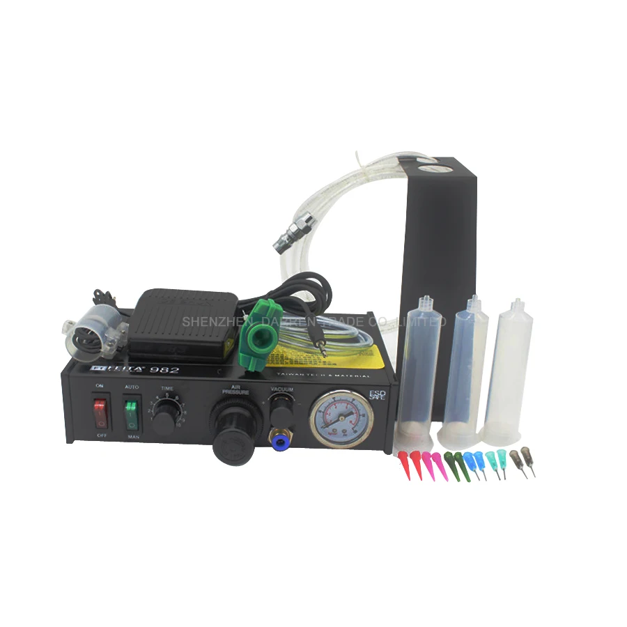 Полуавтоматическая клеераздаточное 110 v/220 v припоя Вставить контроллер для жидкости автоматический диспенсер клея FT-982
