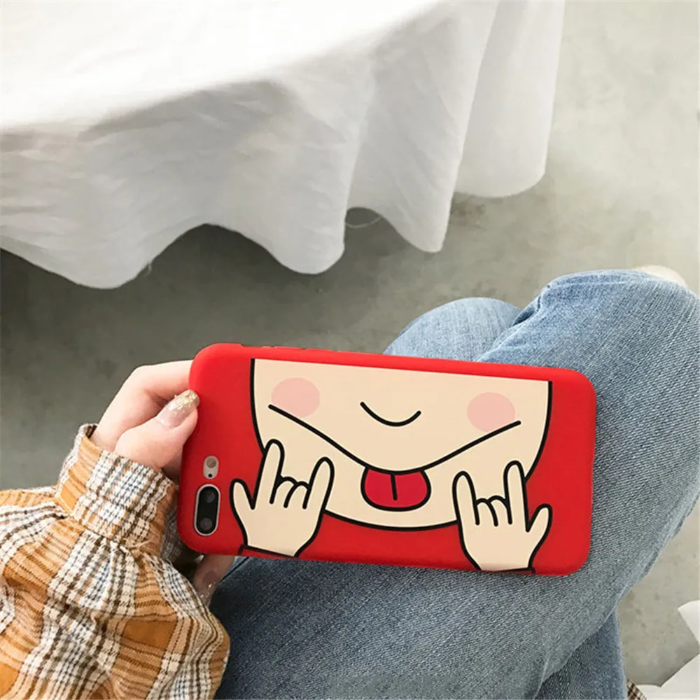 Мягкий силиконовый чехол Smiley для телефона iphone 6/7/8/X/XS/XR