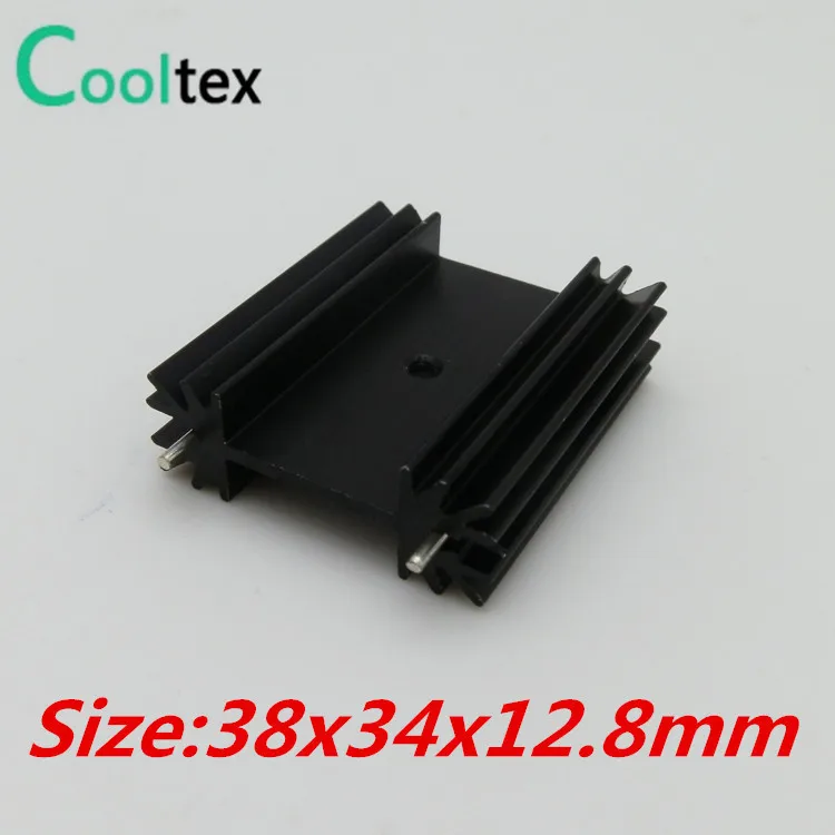 

5pcs/lot 38x34x12.8mm TO220 TO-220 heatsink heat sink radiator for IC triode 7805 MOS
