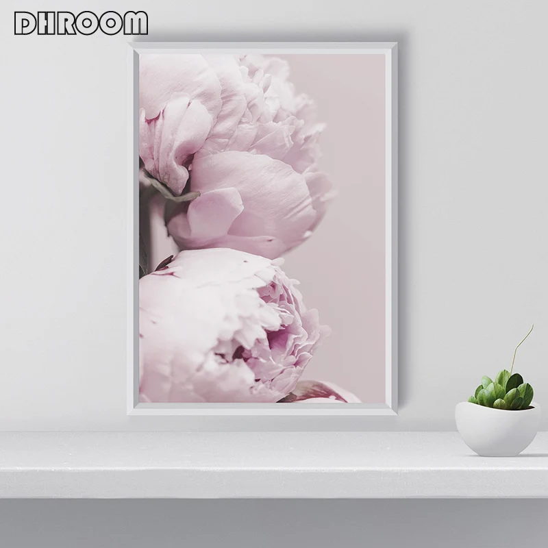 Модные плакаты DHROOM Картина на холсте с розовыми цветами современный сексуальный