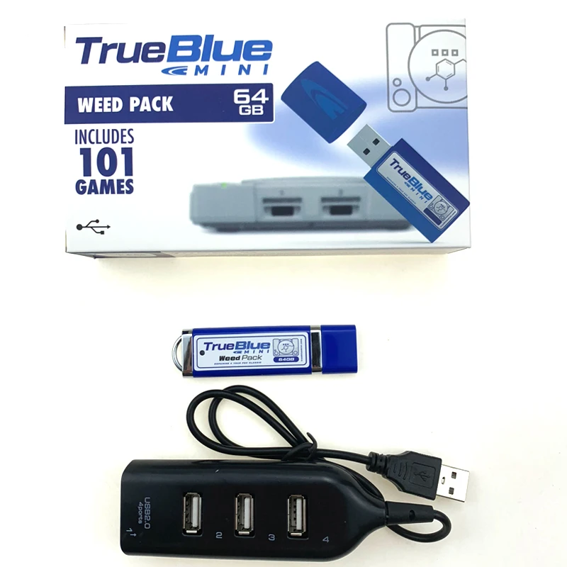 True blue mini Fight Pack 32 Гб с 58 играми/METH PACK 64 ГБ с 101 играми/CRACKHEAD PACK 64 ГБ с 101 игры для ps1 консоли