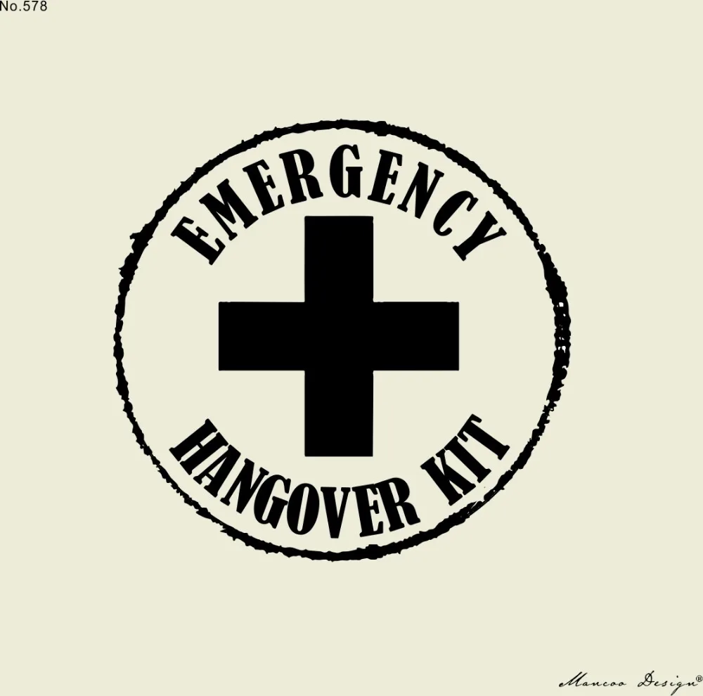 Hangover Kit Rubber Stamp Wedding Hotel Bag Hangover Kit Rubber Stamp Wedding