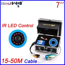 BESTWILL 7 ''цифровой Экран ИК светодио дный управления HD 1000TVL подводный Ice/Рыбалка Камера видео Рыболокаторы