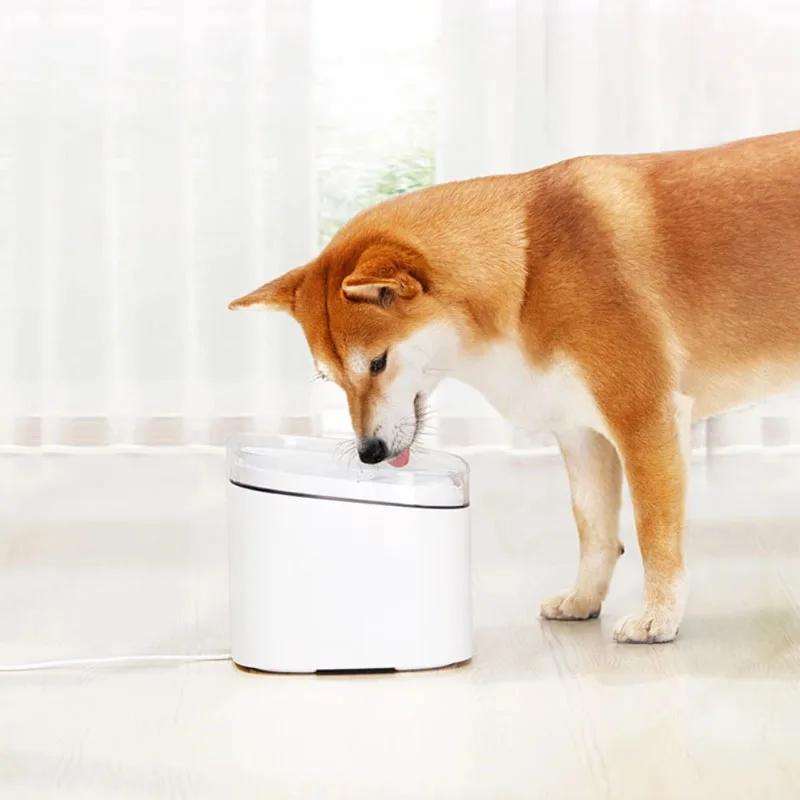 

2019 Brand New Xiaomi Pet Water Dispenser Smart Dog Cat Electric Drinking Bowl Fountain Automatic Living Water 2L Kitten Puppy