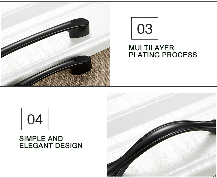 Aluminum Alloy Cabinet Handles Cupboard Pulls (16)