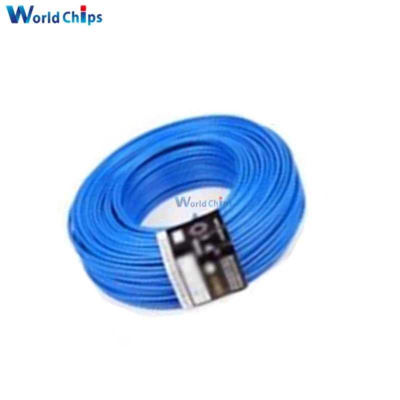 10 м синий Φ 24AWG провод с крючком 80C / 300V шнур DIY Electric | Электронные компоненты и
