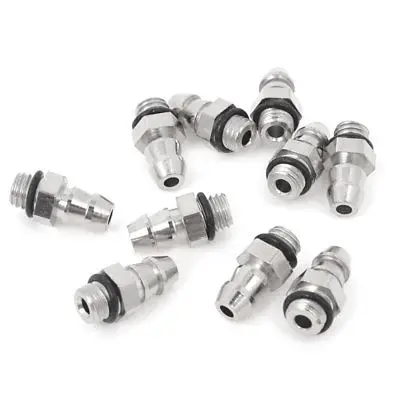 

10 Pcs M5 Male Thread to 5mm Pneumatic Tube Hose Mini Barb Fittings