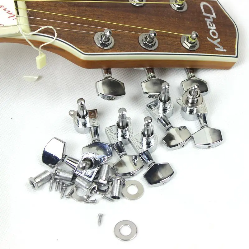 Buy 3R 3L Right String Tuning Pegs Tuners Chrome