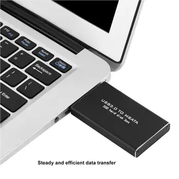 

SSD Hard Disk Enclosure USB3.0 to MSATA 120G Black support a high speed of data transmission