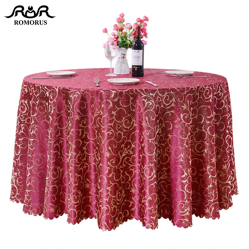  Luxury Jacquard Round Tablecloth Wedding Party Table Covers Hotel Home Dining Rectangular Square Ta