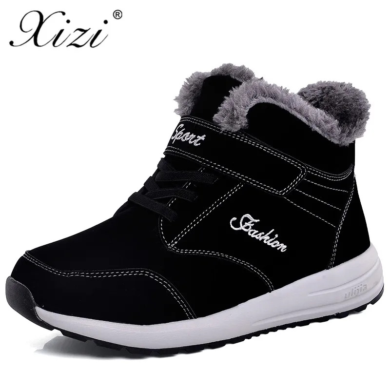 

Xizi Winter Boots Women Hook & Loop Round Toe Botas Mujer Invierno Snow Ankle Boots Shoes Woman Hot Bottes Femme 2018 Push Size