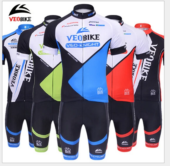 complete set 2015 cycling wear men pro cycling jersey bibs shorts with