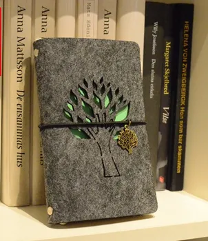 

Felt spiral loose-leaf A5 A6 notebook dairy tn travelers' notebook style