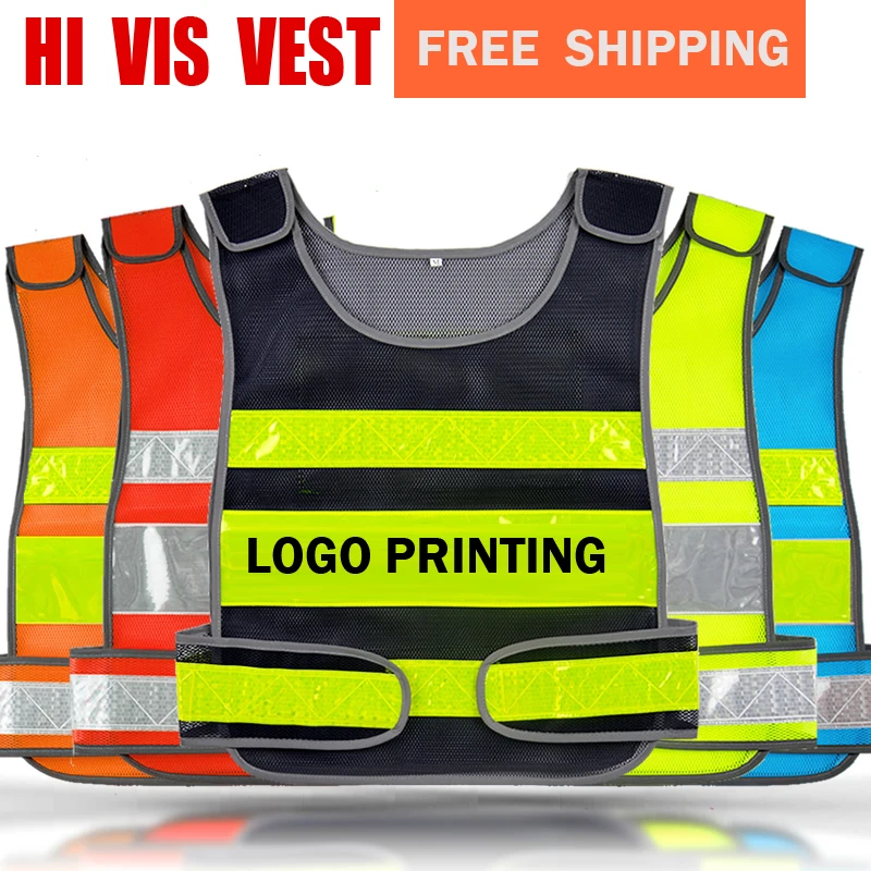 SPARDWEAR customizable safety reflective vest with logo printing