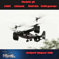 Osprey Transport Aircraft RC Helicopter 2.4GHz 4.5CH Remote Control Model Drone Toy Ready to Fly with Gyro with Light 1