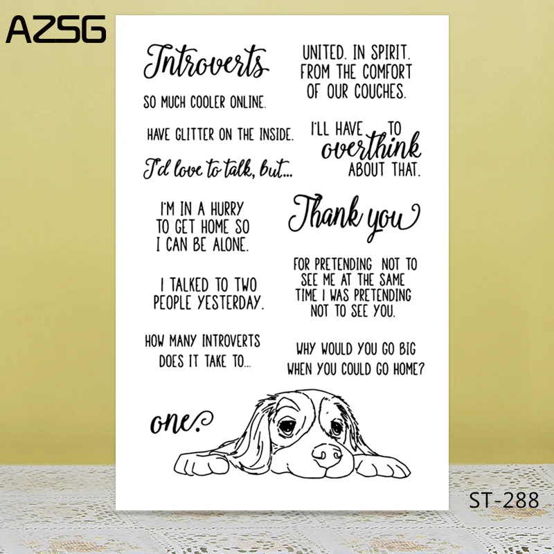 

Delicate and Charming Dog Clear Stamps for DIY Scrapbooking Photo Album Decoretive Transparent Stamps Embossing Stencial 11*16cm