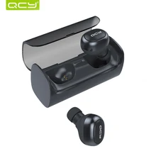 QCY Q29 Bluetooth наушники спортивные для бега Беспроводная гарнитура с шумоподавлением 3D стерео наушники с микрофоном и зарядным чехлом