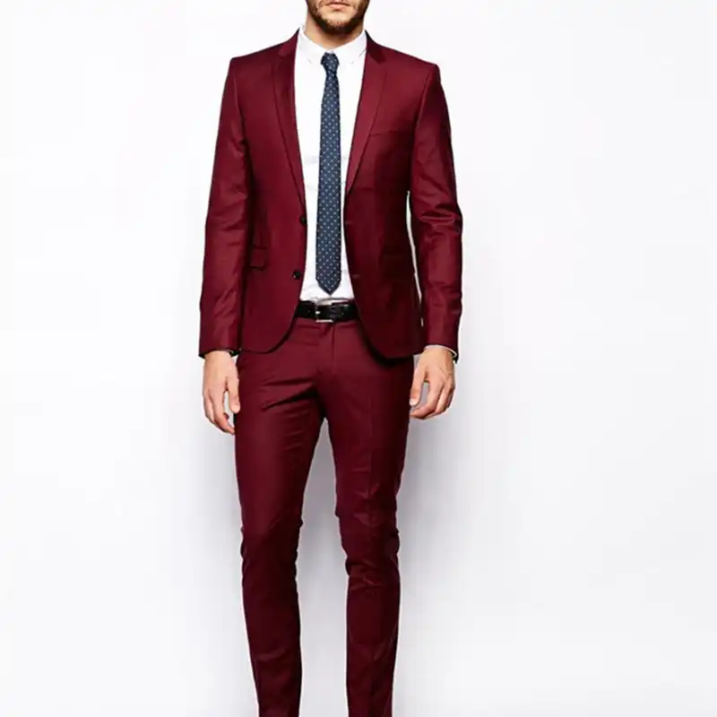 dark red blazer mens