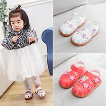 Baby Girls Sandals Shoes 2019 Summer Girls Flat Princess Beach Casual Shoes Kids Leather Floral Shoes Children Sandals Baby Baby Girls Sandals Shoes 2019 Summer Girls Flat Princess Beach Casual Shoes Kids Leather Floral Shoes Children Sandals Baby