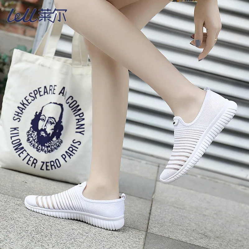 Women's Sports Shoes Socks Shoes Summer Breathable Flat Mesh Shoes Outdoor Fitness Running Shoes Women's Clothing Women Sneakers