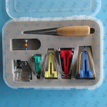 BOX of BINDER BINDING SNAP ON FOOT BIAS TAPE MAKER AWL PIN SET for SEWING QUILT# CY-BTM-S1