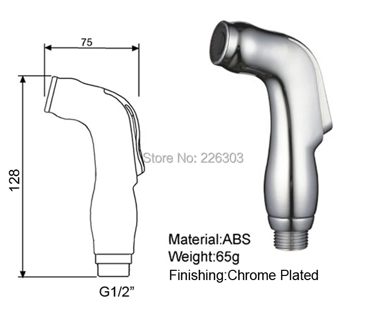 Заводская распродажа хромированный ABS ручной биде shattaf набор в том числе спрей душевой шланг держатель