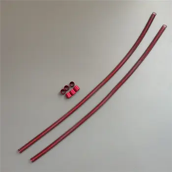 

2PCS Oil Tube Protector Pipe Protection Spring Ring Cover+Aluminum Alloy Joint 305mm Water Cooling Tube Parts for RC Model