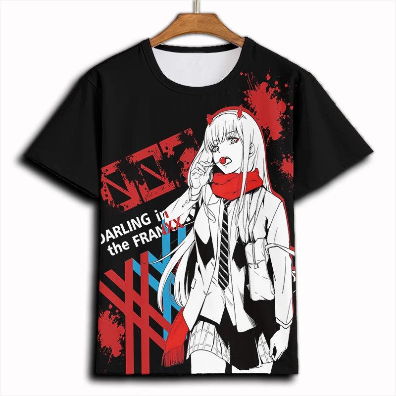 Футболки Darling in the FranXX аниме ICHIGO ZERO TWO футболка для костюмированной вечеринки