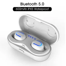 Слог HBQ-Q13S мини-наушники с микрофоном беспроводная Bluetooth V5.0 гарнитура с шумоподавлением 600 мАч чехол с зарядным устройством емкость аккумулятора