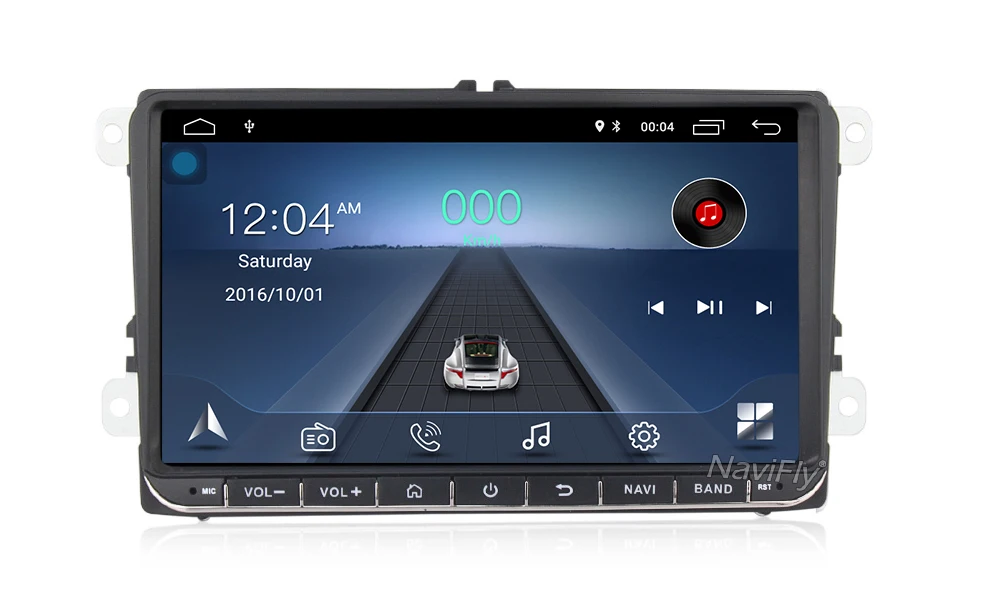 Flash Deal NaviFly 9inch Android8.1 car Multimeida player for Volkswagen golf 6 touran passat B7 Skoda Seat with gps navigator radio BT RDS 9