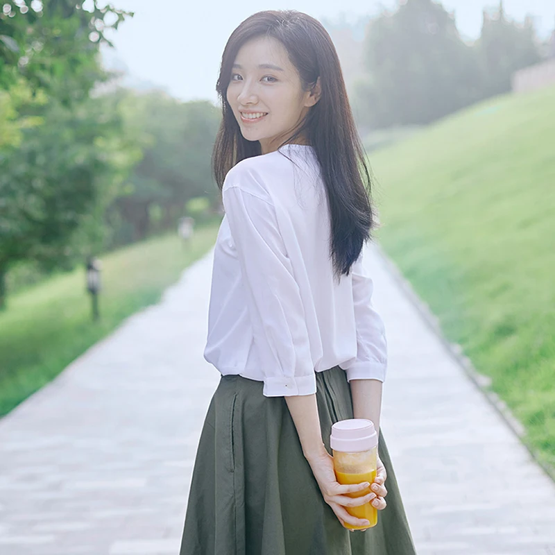 Xiaomi 17PIN Portable Electric Juicer Cup 400ml Rechargeable Vegetables Fruit Juice Maker Blender M