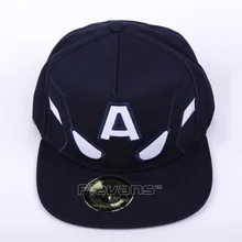 Летняя мода Капитан Америка Косплей бейсболки для взрослых унисекс плоская регулируемая бейсболка шляпа B-Boy Хип-хоп Snapback
