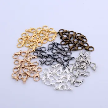 

100pcs 58-248 10mm lobster clasp hook zinc alloy jewelry finding diy necklace clasp bracelet clasp