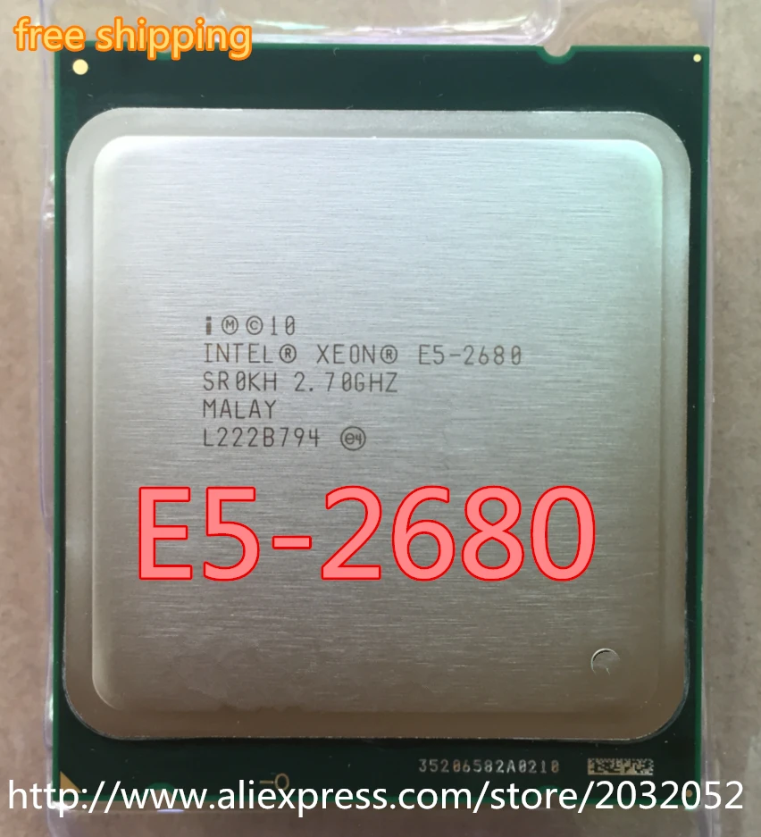 Lntel Xeon E5 2680 E5-2680 8-ядерный 2 7 ГГц/20 Мб/L3/130 Вт кэш 8 ГТ/с QPI разъем FCLGA-2011 | Компьютеры и