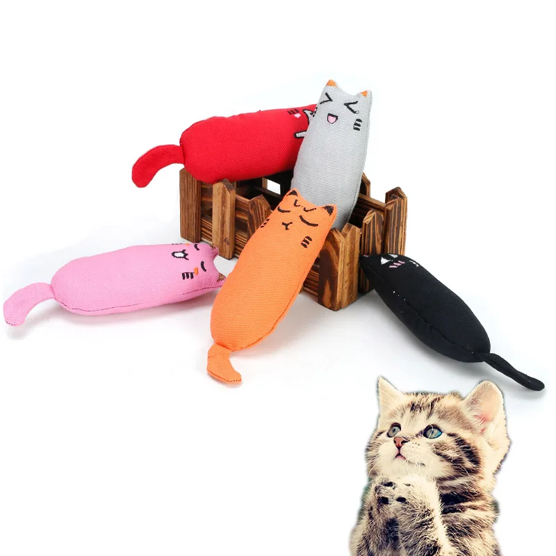

Cute Cat Toys Thumb Expression Shape Catnip Pet Toy For Cats Grinding Claw Interactive Cat Pillow Kitten Scratch Bite Cat Toy