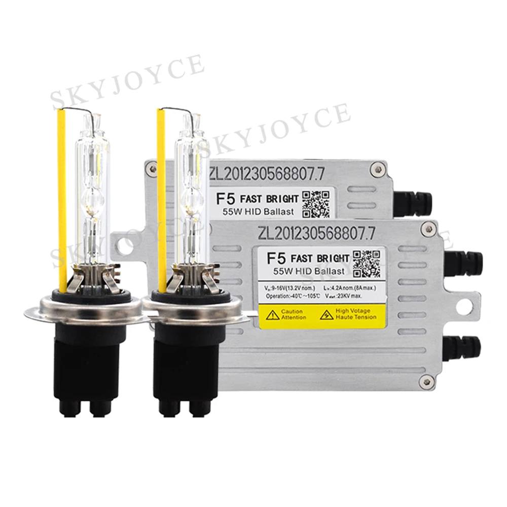 

Car Headlight 55W H7 HID Reactor Kit Fast Bright DLT F5 HID Ballast 4500K 5500K 6500K 35W Heartray H1 H7 H11 HB3 D2H HID Bulb