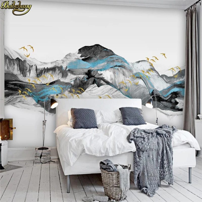 

beibehang custom Ink landscape scenery photo mural wallpapers for living room decoration bedroom 3D wall paper home improvement