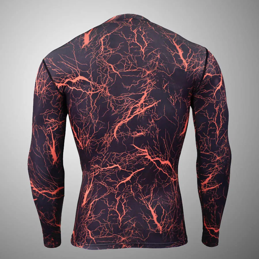 Новинка 2019 года Rash Guard сжатия шестерни спортивные костюмы для мужчин Фитнес футболка с длинными рукавами спортивный костюм колготки для