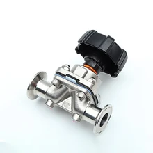 Подходит 3/" 19 мм Труба OD x 1,5" Tri Clamp санитарный мембранный клапан SUS 316L нержавеющая сталь для домашнего пивоварения пива пивоварения