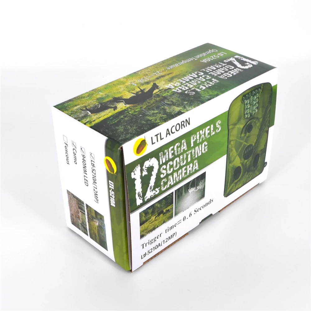 LTL ACORN 5210A Camera Traps Wild Photo Traps 12MP HD 940NM IR Trail Hunting Camera Waterproof Scouting Camcorder