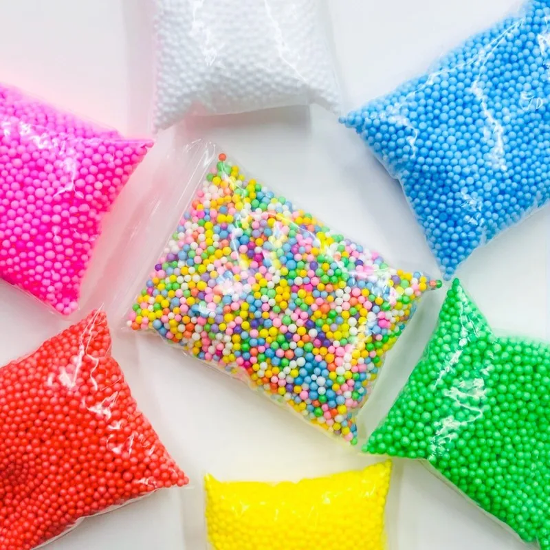 

Free Shipping Assorted Colors Polystyrene Styrofoam Filler Foam 2~4mm Mini Beads Balls Crafts Home Party Wedding Decoration