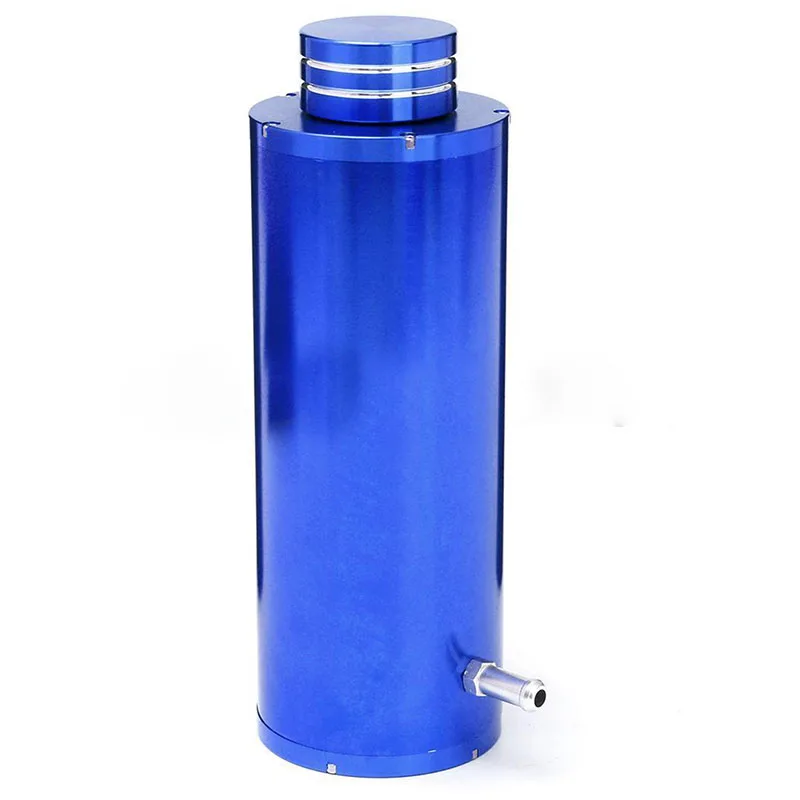 1set Blue  800ml Unbiversal Overflow Catch Tank Radiator Coolant Cooling Aluminum Alloy Catch Tank Overflow Reservoir